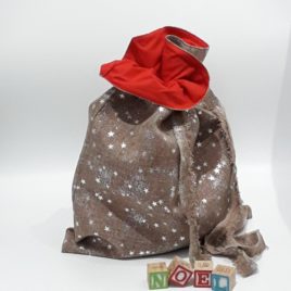 Sac cadeaux de Noël réutilisable