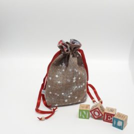 Sac cadeaux de Noël réutilisable