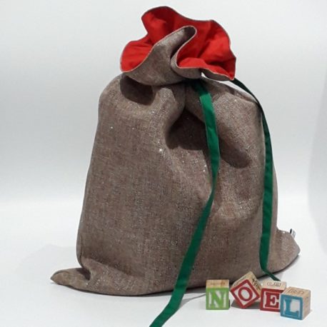 Sac cadeaux de Noël réutilisable